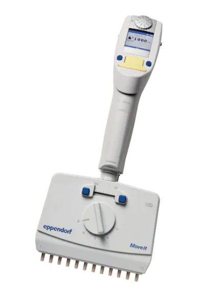 图片 Eppendorf Xplorer® plus Move It®, 12 道, 4.5 mm 吸嘴间距, 可调量程, 5 – 100 µL, 淡黄色