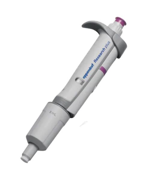 图片 Eppendorf Research® plus 基本型, 单道, 可调量程, 无吸头盒, 0.5 – 5 mL, 紫色