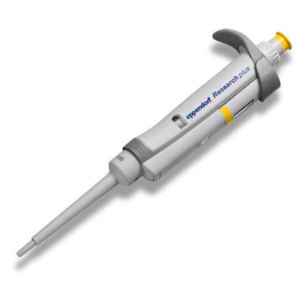 图片 Eppendorf Research® plus, 单道, 可调量程, 包含epT.I.P.S.® 吸头® 盒装, 10 – 100 µL, 黄色