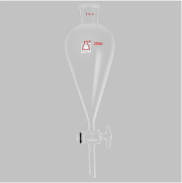 图片 玻璃节门锥型分液漏斗容量25ml