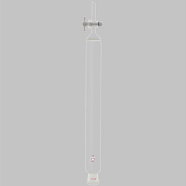 图片 层析柱（具24#磨口、砂板、标准四氟节门） 柱直径80mm 有效长度800mm 砂板密度2/3/4任选