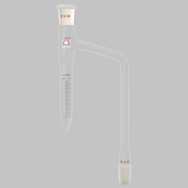 图片 水份测定器（上、下口稍为24#）中心距100mm 容量5ml 最小分度值0.2ml