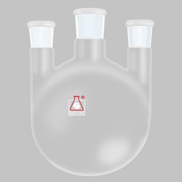 图片 直三口圆底烧瓶 容量1000ml 主口34 侧口29X2